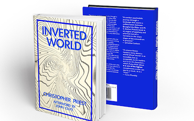 A book cover design using stylized map contour lines